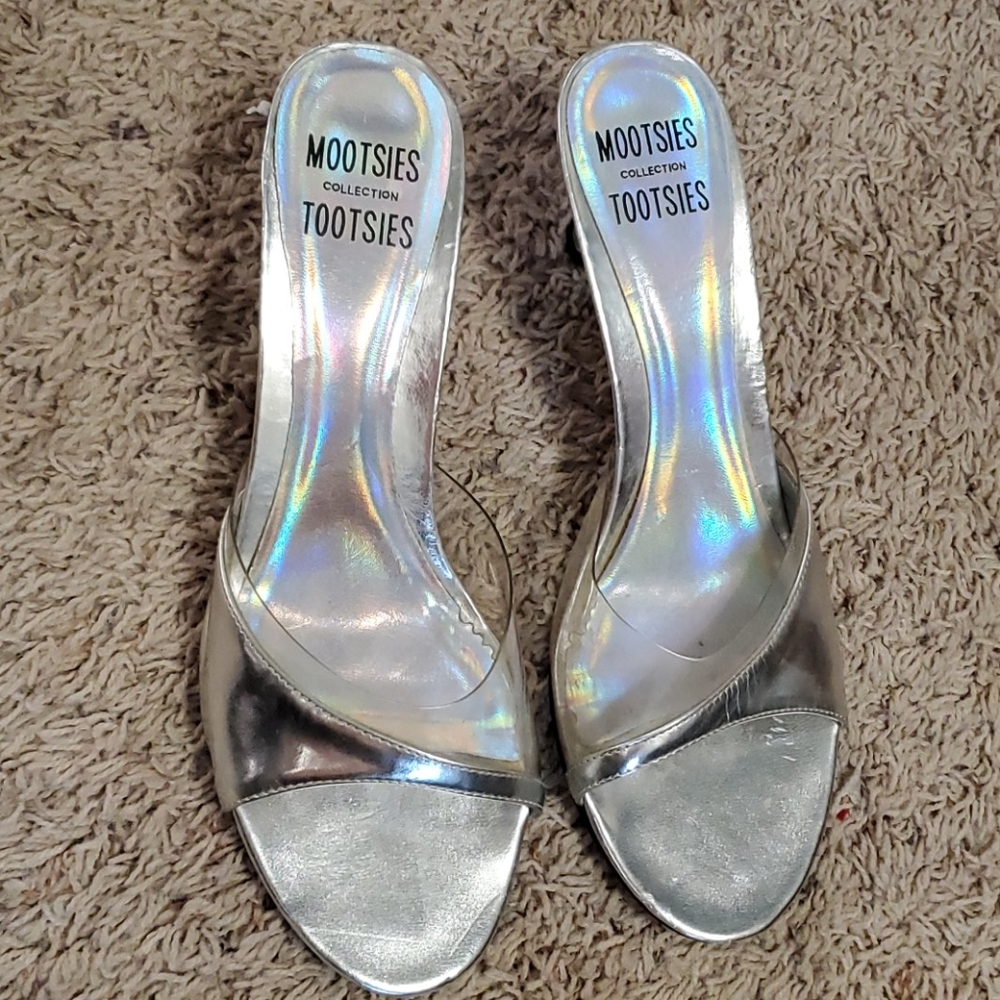 Silver heels